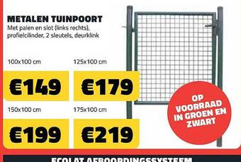 Bouwcenter Frans Vlaeminck Metalen tuinpoort aanbieding