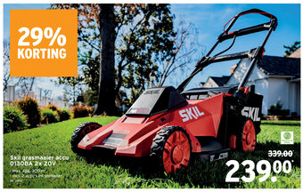 GAMMA Skil grasmaaier accu 0130BA 2x 20V aanbieding