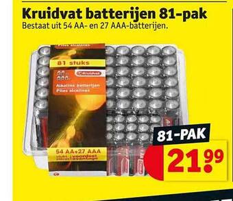 Kruidvat Kruidvat batterijen aanbieding