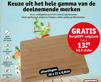 Kruidvat Berghoff snijplank aanbieding