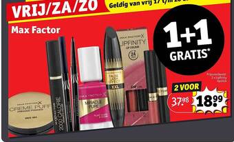 Kruidvat Max factor aanbieding