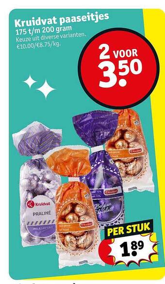 Kruidvat Kruidvat paaseitjes aanbieding