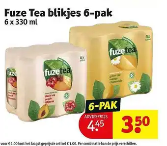 Kruidvat Fuze tea aanbieding
