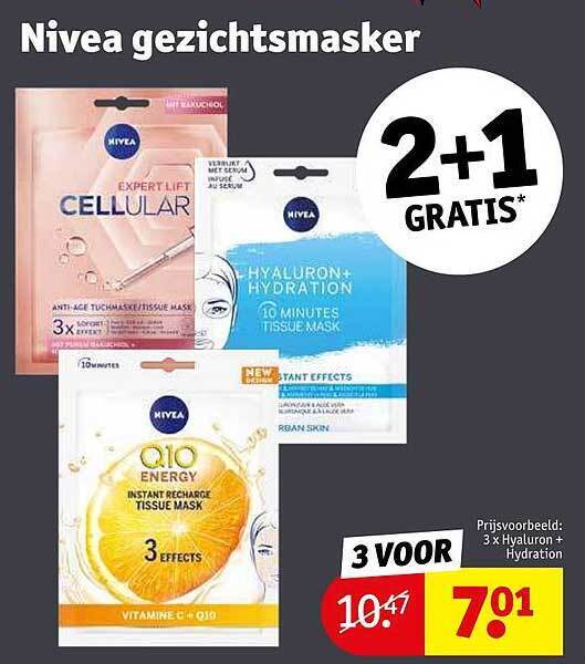 Nivea gezichtsmasker promotie bij Kruidvat