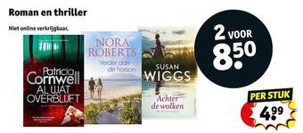 Kruidvat Roman en thriller aanbieding