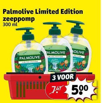 Kruidvat Palmolive limited edition zeeppomp aanbieding