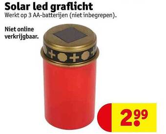 Kruidvat Solar led graflicht aanbieding