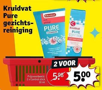 Kruidvat Kruidvat pure gezichtsreiniging aanbieding
