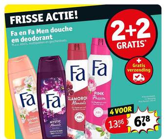 Kruidvat Fa en fa men douche en deodorant aanbieding