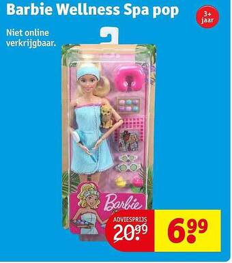 Kruidvat Barbie wellness spa pop aanbieding