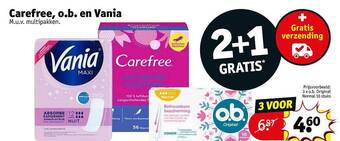 Kruidvat Carefree, ob en vania aanbieding