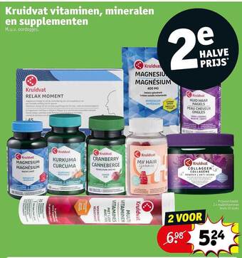 Kruidvat Kruidvat vitaminen, mineralen en supplementen aanbieding
