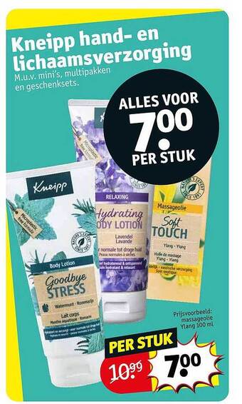 Kruidvat Kneipp hand en lichaamsverzorging aanbieding