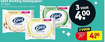 Kruidvat Edet vochtig toiletpapier aanbieding