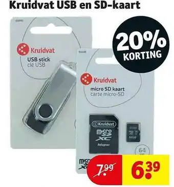 Kruidvat Kruidvat usb en sdkaart aanbieding