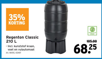 GAMMA Regenton classic 210L aanbieding