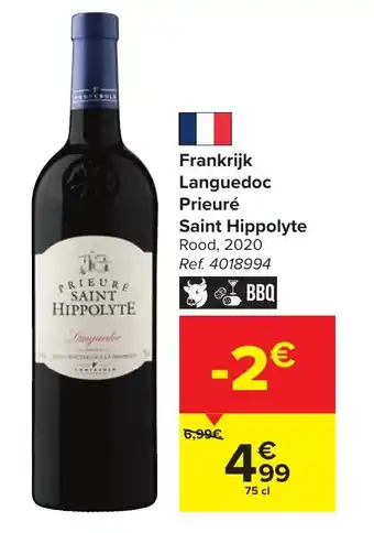 Prieuré Saint Hippolyte Rood 2020 75cl