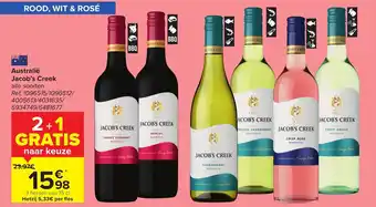 Carrefour Market Jacob's Creek Alle Soorten 75cl aanbieding