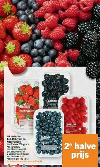 Albert Heijn Blauwe bessen aanbieding