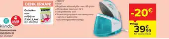 Carrefour Market Klindo Stoomcentrale 2400W , KSG2200-21 aanbieding