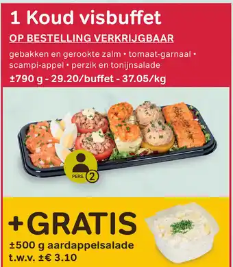 Bon Ap 1 Koud visbuffet 790g-29.20/buffet- 37.05/kg aanbieding