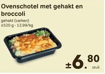 Bon Ap Ovenschotel met gehakt en broccoli 560g-12.99/kg per stuk aanbieding