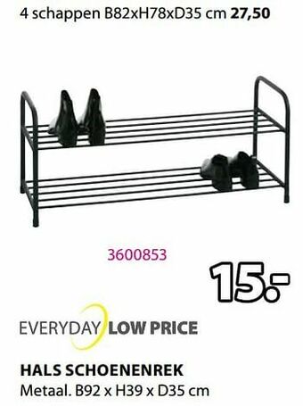 Jysk Hals schoenenrek aanbieding