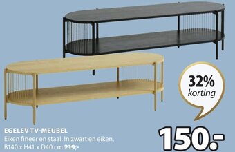 Jysk Egelev TV-meubel B140 x H41 x D40 cm aanbieding