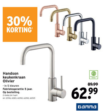 GAMMA Handson keukenkraan Olivier aanbieding