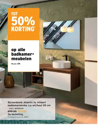 GAMMA Atlantic by allibert badkamermeubel Lia 90cm aanbieding