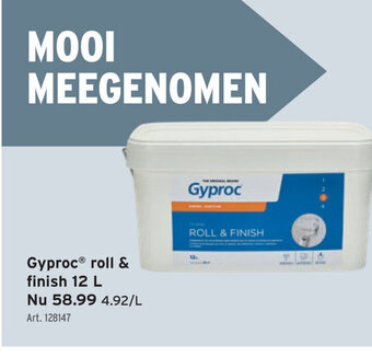 GAMMA Gyproc roll & finish 12L aanbieding