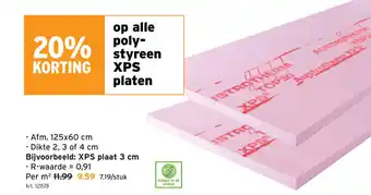 GAMMA XPS plaat 3cm aanbieding