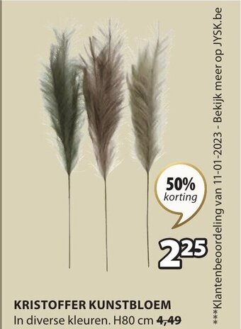 Jysk Kristoffer kunstbloem H80cm aanbieding