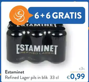 OKay Estaminet refined lager pils in blik 33cl aanbieding