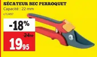 Dema Wolf garten Secateur bec perroquet 22mm aanbieding