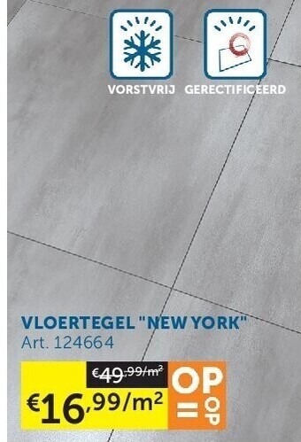 Vloertegel new york