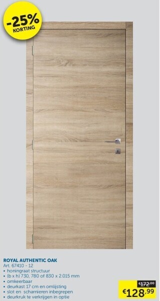Zelfbouwmarkt Royal authentic oak aanbieding