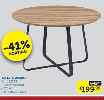 Zelfbouwmarkt Tafel novaro aanbieding