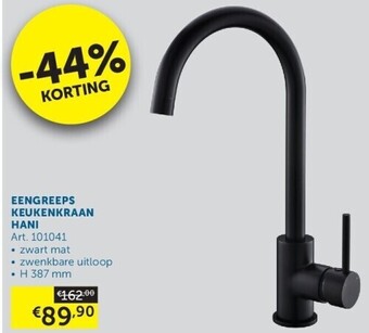 Zelfbouwmarkt Eengreeps keukenkraan hani aanbieding