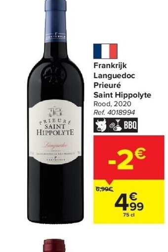 Carrefour Frankrijk languedoc prieuré saint hippolyte aanbieding