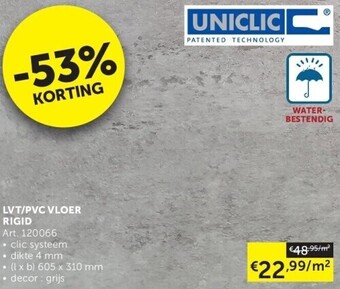 Zelfbouwmarkt Lvt/pvc vloer rigid aanbieding