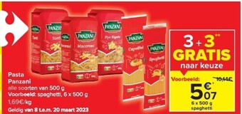 Carrefour Pasta panzani aanbieding