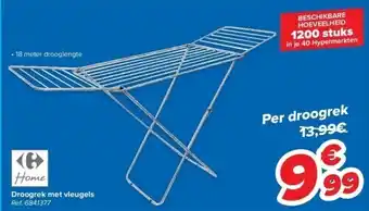Carrefour Droogrek met vleugels aanbieding