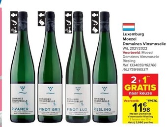 Carrefour Luxemburg moezel domaines vinsmoselle aanbieding