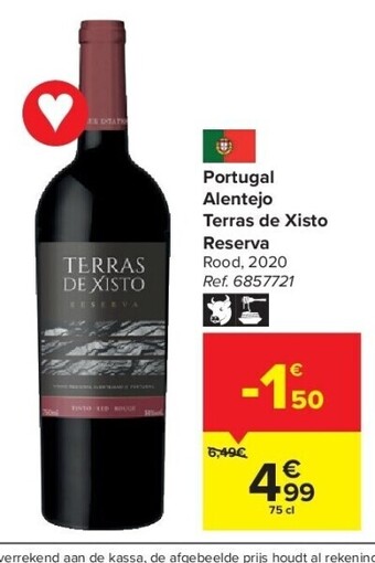 Carrefour Portugal alentejo terras de xisto reserva aanbieding