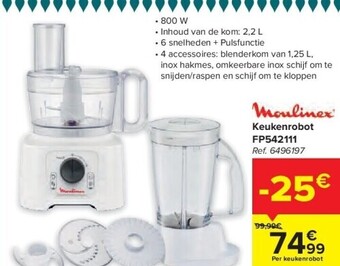 Carrefour Keukenrobot fp542111 aanbieding