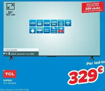 Carrefour Tcl 50p631 uhd 4k aanbieding