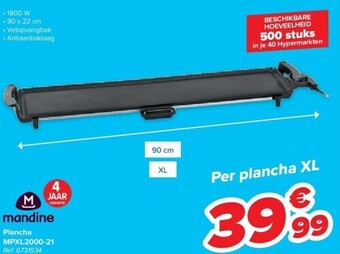 Carrefour Plancha mpxl2000-21 aanbieding