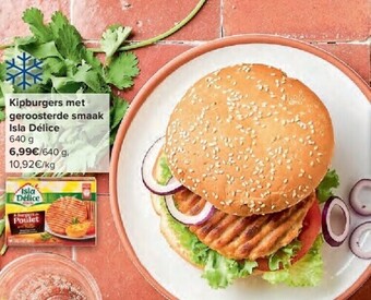Carrefour Kipburgers met geroosterde smaak isla délice 640 g aanbieding