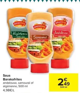 Carrefour Saus barakafrites aanbieding